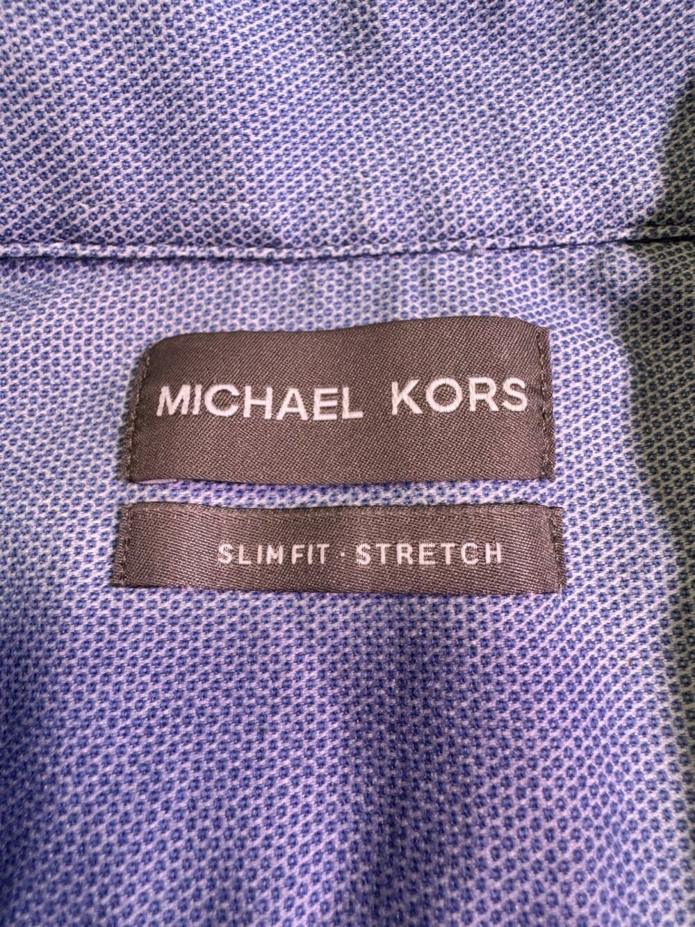 Michael Kors Blue Long Sleeve Men’s Shirt Large